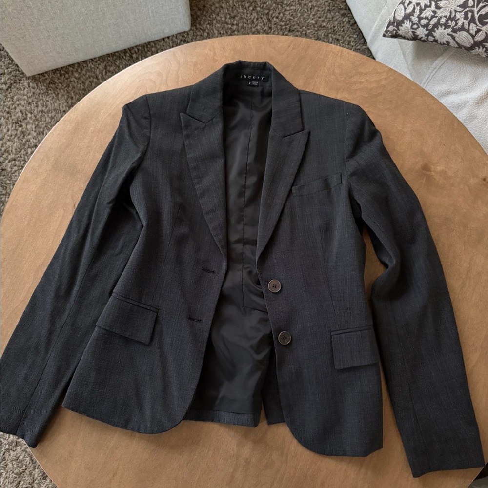 Vintage Theory Charcoal Gray Blazer